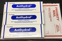 Load image into Gallery viewer, Antihydral- three sealed tubes of Antihydral cream shipping included